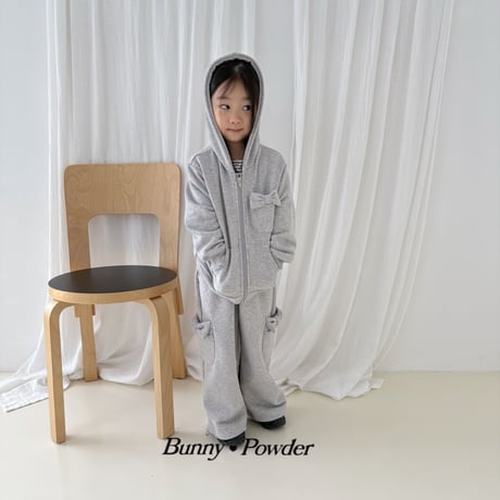 bunnypowder/114. ribbon pocket hood zipup 2XL-4XL