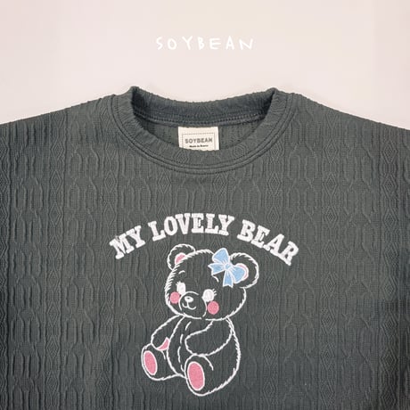 soybean/96. bear knit updown set JS-JM
