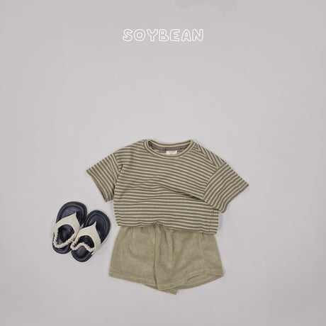 soybean/52. plan ) ice terry updown set XS-XL