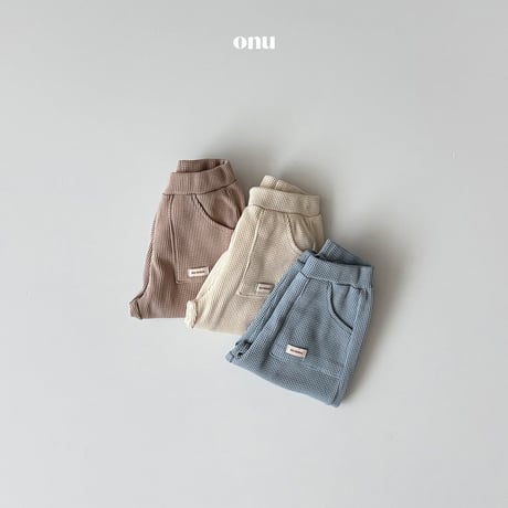 onu/34. waffle jogger pants XS-XL