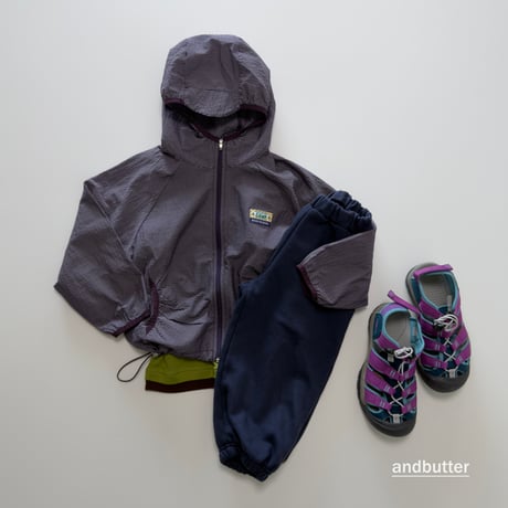 andbutter/44. Stripe Windbreaker JS-JM