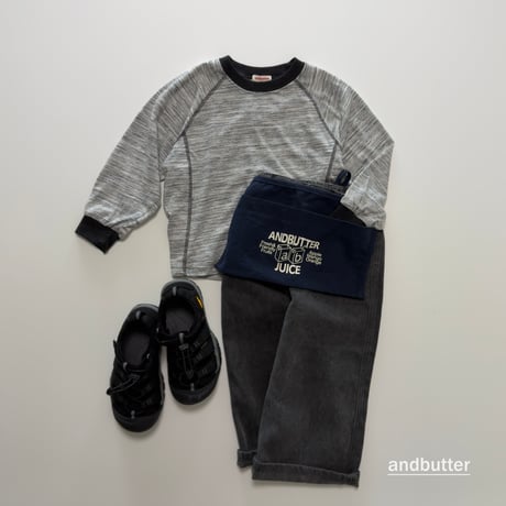 andbutter/46. Slub Line T-Shirt JS-JM