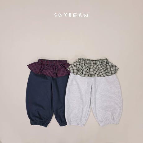 soybean/132. checks jogger pants XS-XL