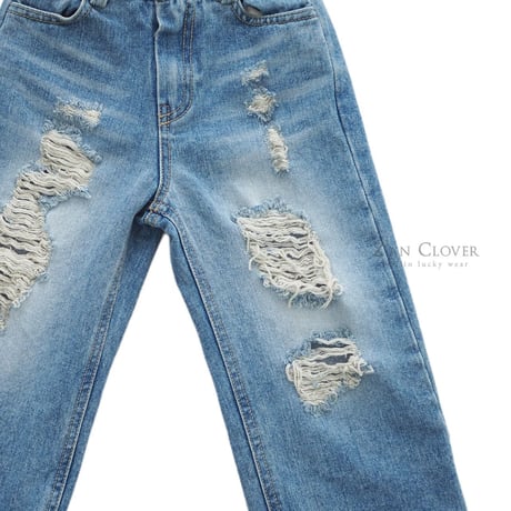 zanclover/23. heavy damage denim pants 3-11