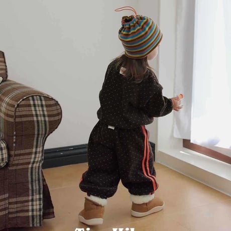 tinyhiker/18. peuty dot fleece pants XS-XL