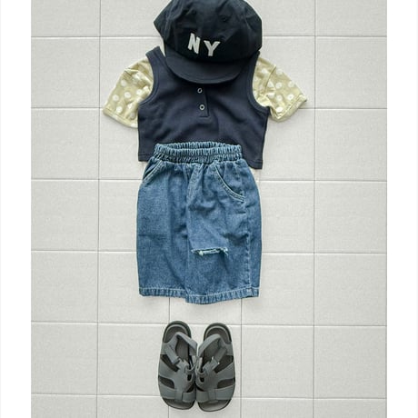 onu/28. mini waffle sleeveless XS-XL