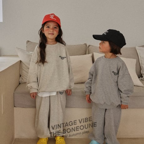 boneoune/34. est embroidery jogger pants XS-XL
