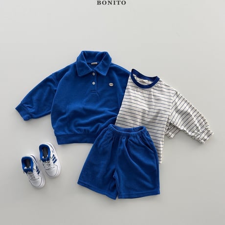 bonito/71. terry set collar T-shirt 12M-XL