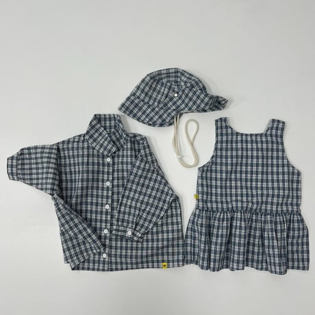 gou/18. check (withmom) shirt MOM