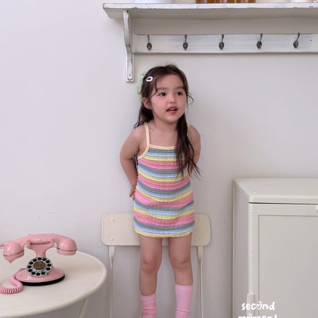 secondmoment/88. rainbow one-piece JS-JL