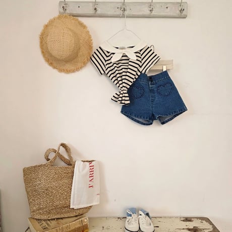 monatelier/16. sailer ribbon T-shirt S-2XL