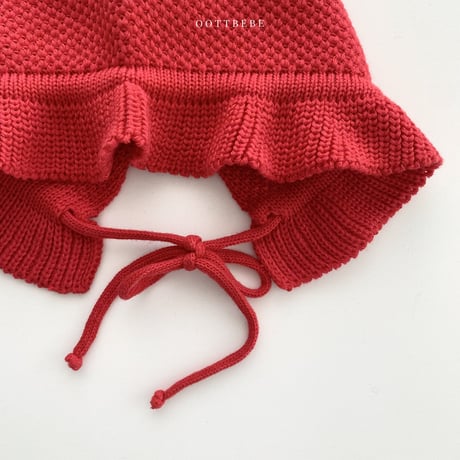 oottbebe/12. bonnet knit FREE(3M-2Y)
