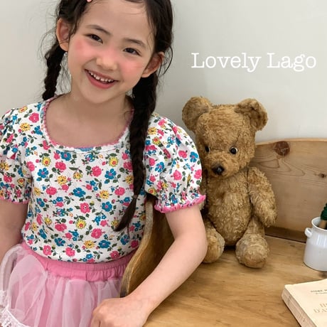 lago/17. ailet flower T-shirt S-JS