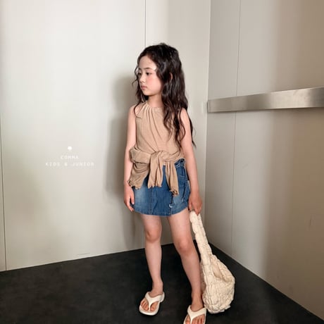 comma/101. denim P skirt 140-150