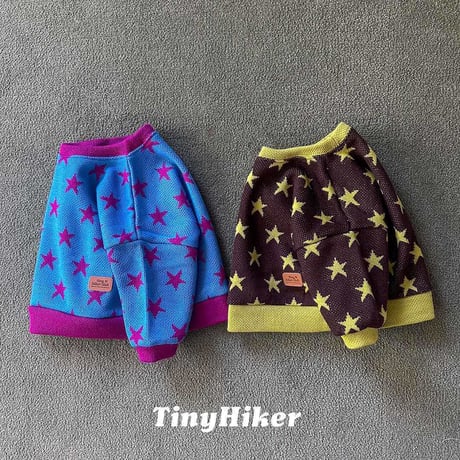 tinyhiker/11. star gram knit man-to-man XS-XL