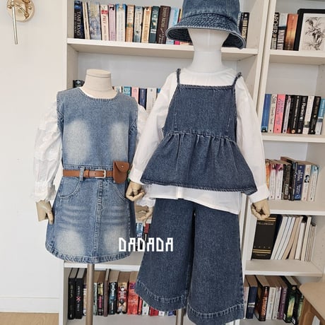 dadada/28. vintage denim OPS( hip sack ) set JS-JM