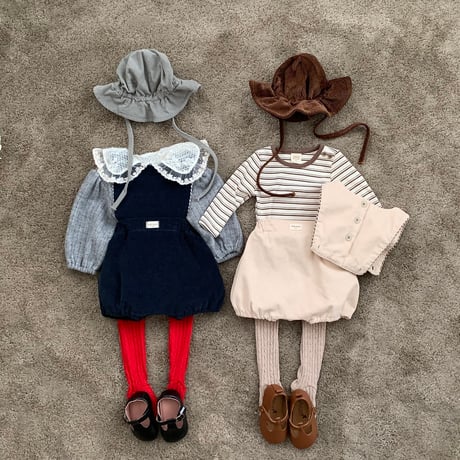 bebeholic/25. pony overalls suit S(3-6M)-XL(18-24M)