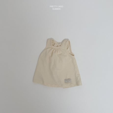 lindo/42. shirring T sleeveless XS-XL