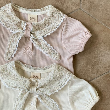 bebeholic/66. foggy flower T-shirts S(3-6M)-L(12-18M)