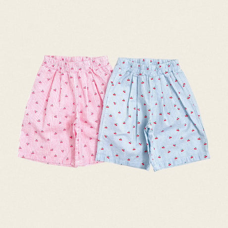 oottbebe/80. cherry stripe pants XS(1-2Y)-XL(6-7Y)