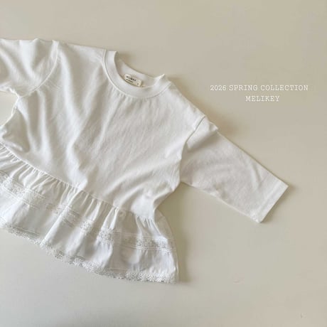 melikey/19. ria less fril T-shirt XS-XL