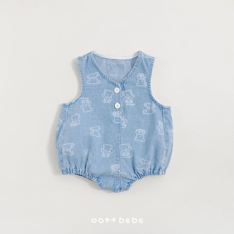 oottbebe/70. bear bebe suit S(0-6M)-M(6-12M)