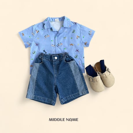 middlename/33. summer digital printing shirt S-XL
