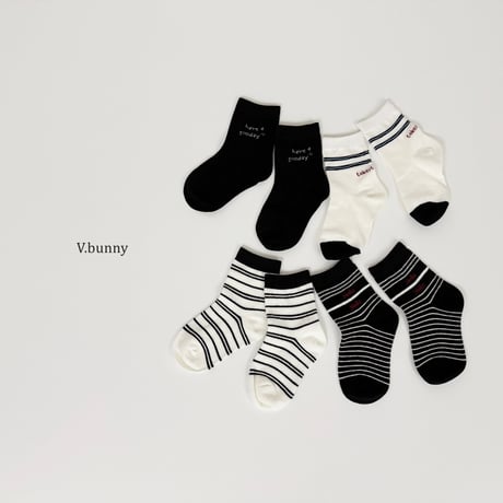 vbunny/11. ikke socks set M(130-150)-XL(180-210)