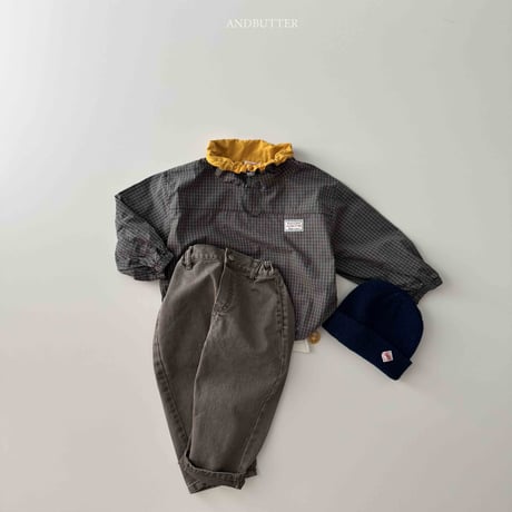 andbutter/71. Old Check Anorak JS-JM
