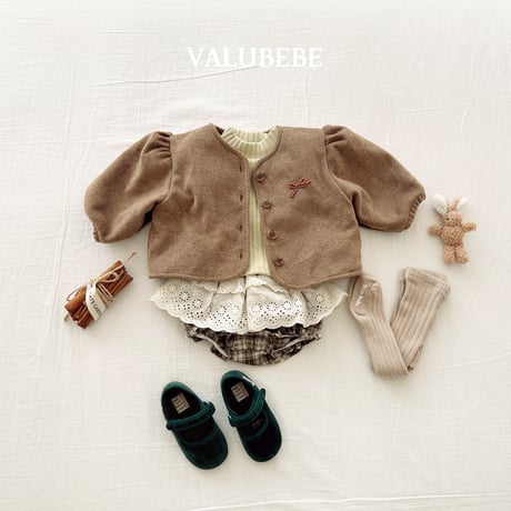 valubebe/95. ribbon puff mojik jacket 6M-S