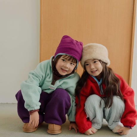 fromi/55. Popcorn Half-Zip Fleece S-XL