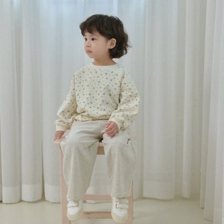 thebeige/8. Flower waffle sweatshirt XXS-L
