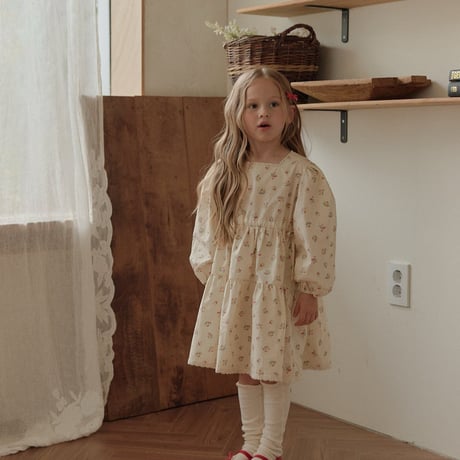melikey/110. vintage flower one-piece JS-JM