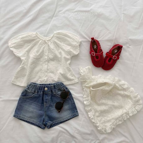 melikey/137. shirring blouse JS-JM