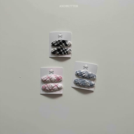andbutter/2. Rustling Check Hair Pin FREE