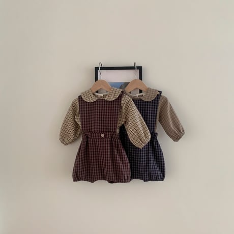bebeholic/43. coocoo overalls suit S(3-6M)-XL(18-24M)