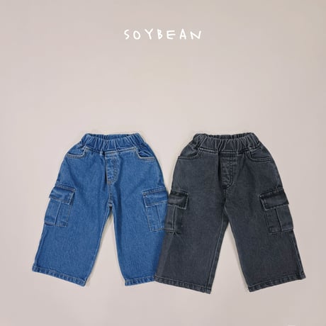 soybean/125. cargo denim pants XS-XL