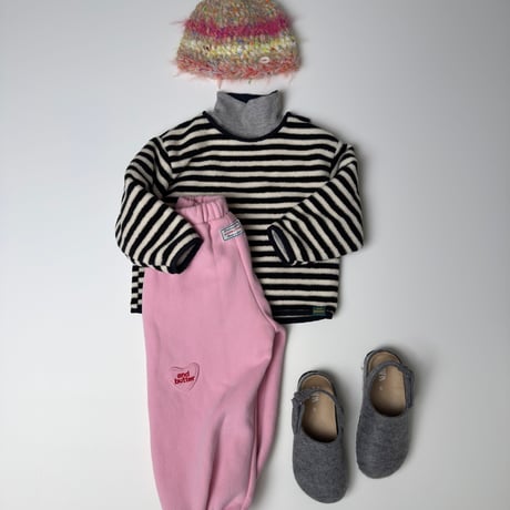 andbutter/52. Soft Stripe Fleece Tee XS-XL