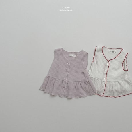 lindo/52. hey fril vest XS-XL