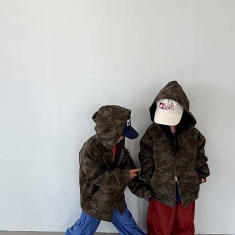 mikki/26. washing kamo hood zipup 2XL-4XL