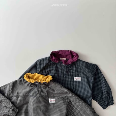 andbutter/70. Old Check Anorak S-XL