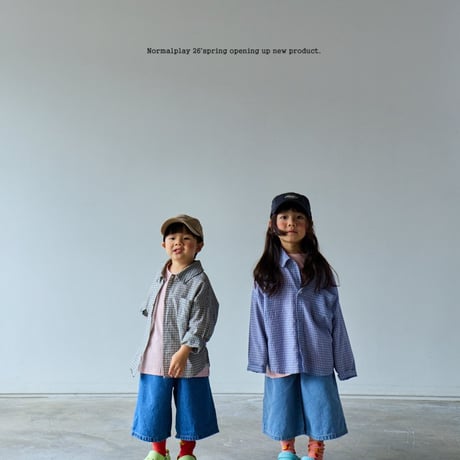 normalplay/65. series check shirt XS-XL
