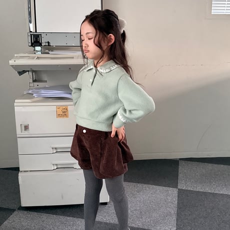 comma/16. lace collar T-shirt 110-130