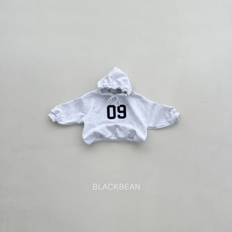 blackbean/35. number hood T-shirt S-XL