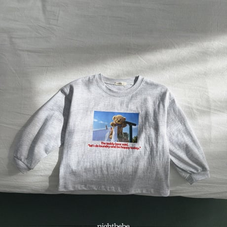 nightbebe/15. bear bear T-shirt XS-XL