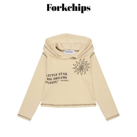 forkchips/46. little star hood T-shirt M-XL