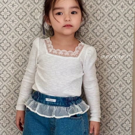 poisson/34. shushu lace denim S-XL
