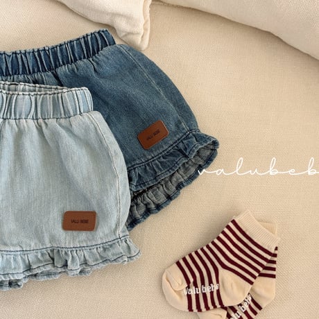 valubebe/84. fril denim pants 6M-S