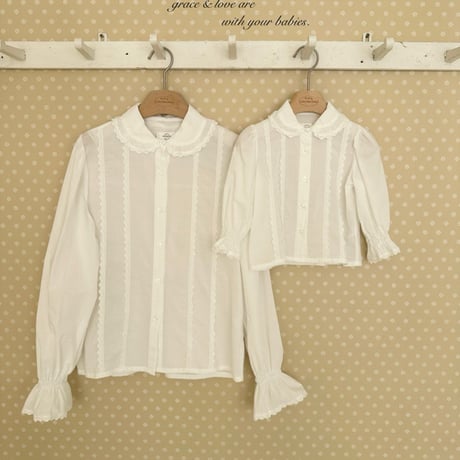 monbebe/5. pepe lace blouse S(1-2Y)-XL(7-8Y)