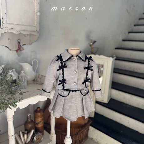 marron/56. amelia set ( jacket ) skirt XS-L